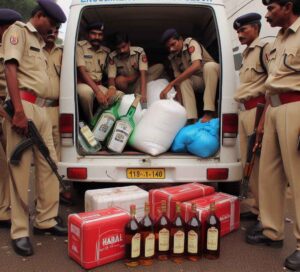Police Seizes 1.5 Thousand Liters of Foreign Liquor in Ambulance