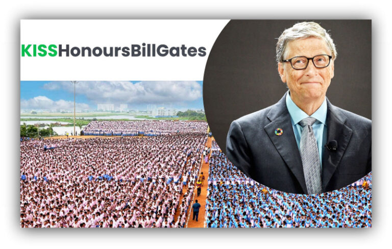 Bill Gates, honored with the prestigious KISS Humanitarian Award