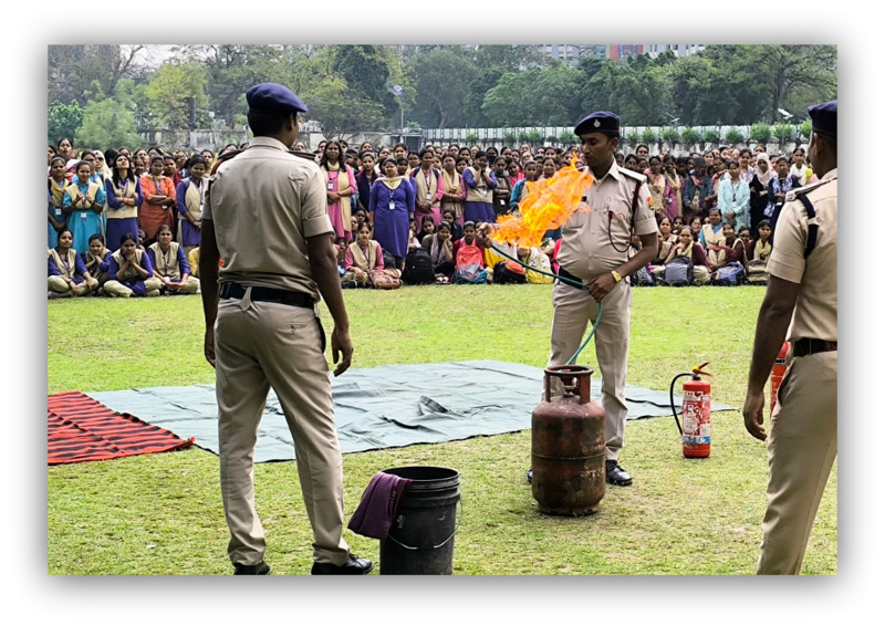 Patna Women’s College Hosts Fire Safety Mock Drill to Promote Awareness