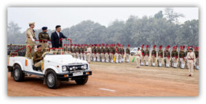 Commissioner Inspects Final Parade Rehearsal for Republic Day Celebrations