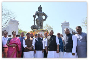 मुख्यमंत्री ने राजगीर में सम्राट जरासंध स्मारक का किया अनावरण, पुष्प अर्पित कर किया नमन