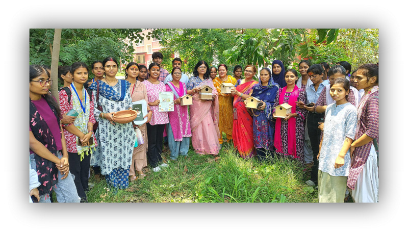 गौरैया संरक्षण को लेकर राजकीय महिला महाविद्यालय, गुलजारबाग में हुआ विशेष कार्यक्रम