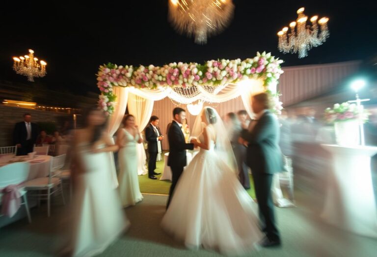 fake wedding party