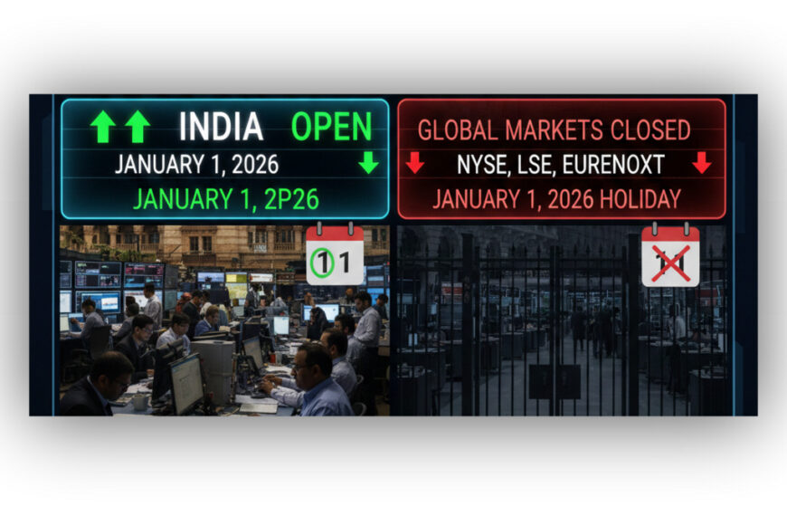 1 जनवरी 2026 को भारतीय शेयर बाजार खुले रहेंगे, वैश्विक बाजार रहेंगे बंद