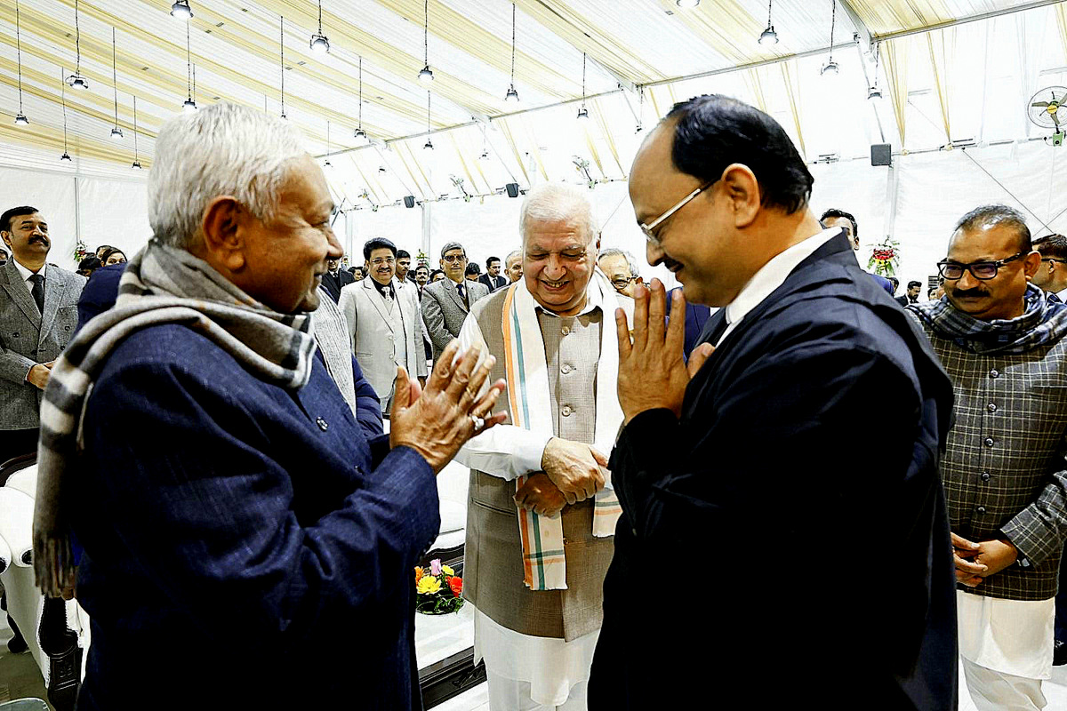Chief Minister Nitish Kumar Attends Swearing-in Ceremony of Patna High Court Chief Justice