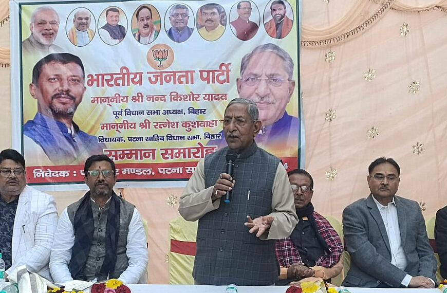 कार्यकर्ताओं से मेरा संबंध राजनीतिक नहीं पारिवारिक : नंदकिशोर।