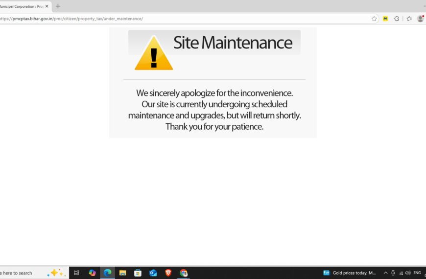 Patna Property Tax Portal Crashes on&hellip;