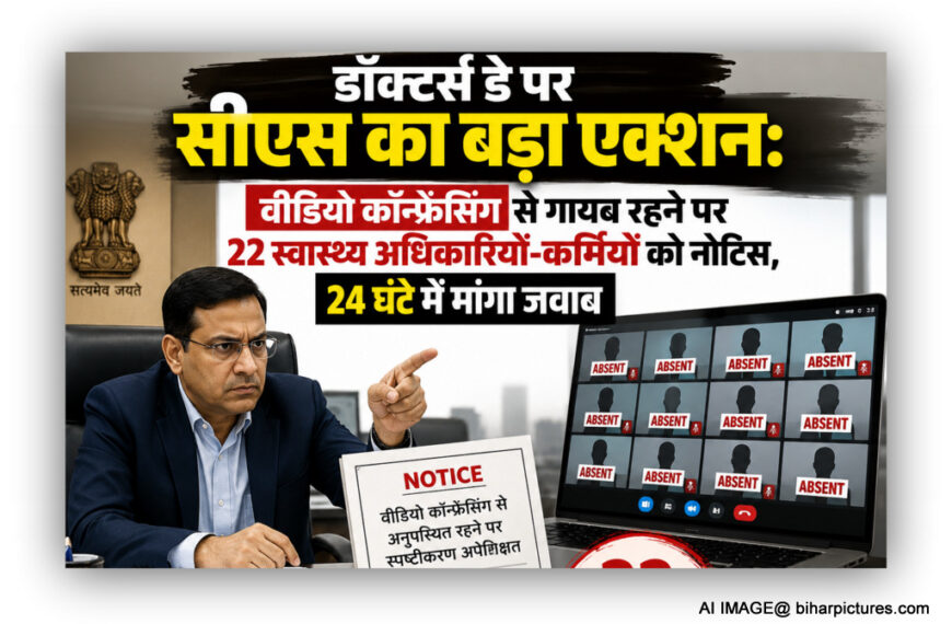 डॉक्टर्स डे पर सीएस का बड़ा एक्शन: वीडियो कॉन्फ्रेंसिंग से गायब रहने पर 22 स्वास्थ्य अधिकारियों-कर्मियों को नोटिस, 24 घंटे में मांगा जवाब
